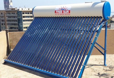 Solar hot water system in al-doora